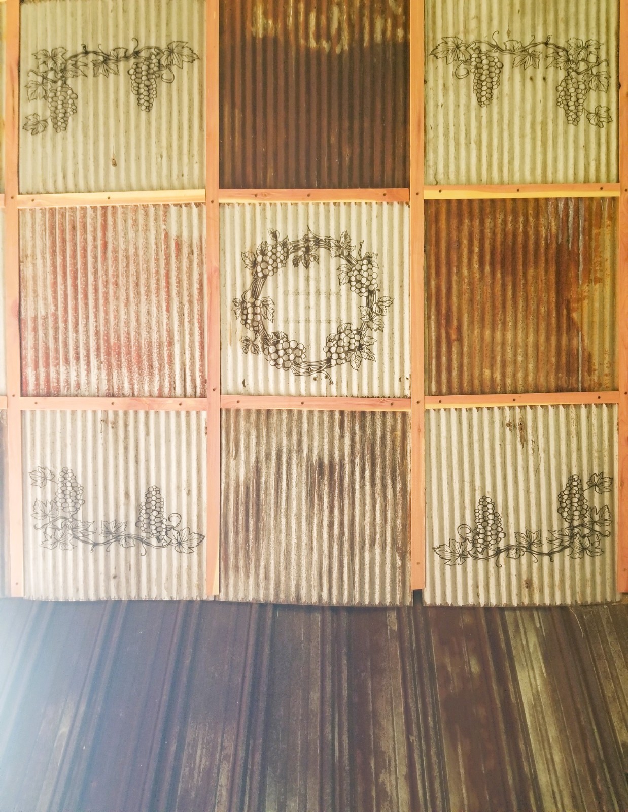 10 pcs. 2 x 2 (40 sq. ft.) DROP CEILING TILES RECLAIMED CORRUGATED BARN ROOFING