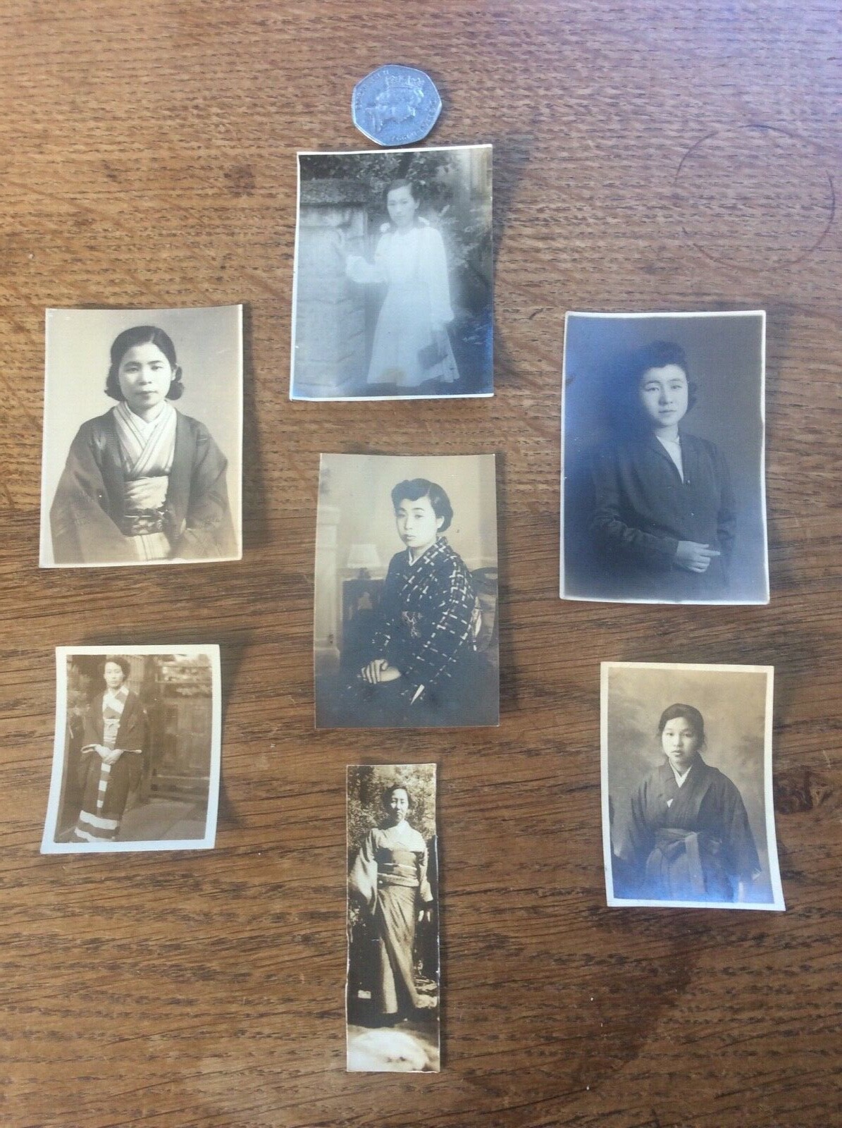 Joblot Bundle 7 Vintage B&W Japanese Photos 1920s Women Fashion Social History
