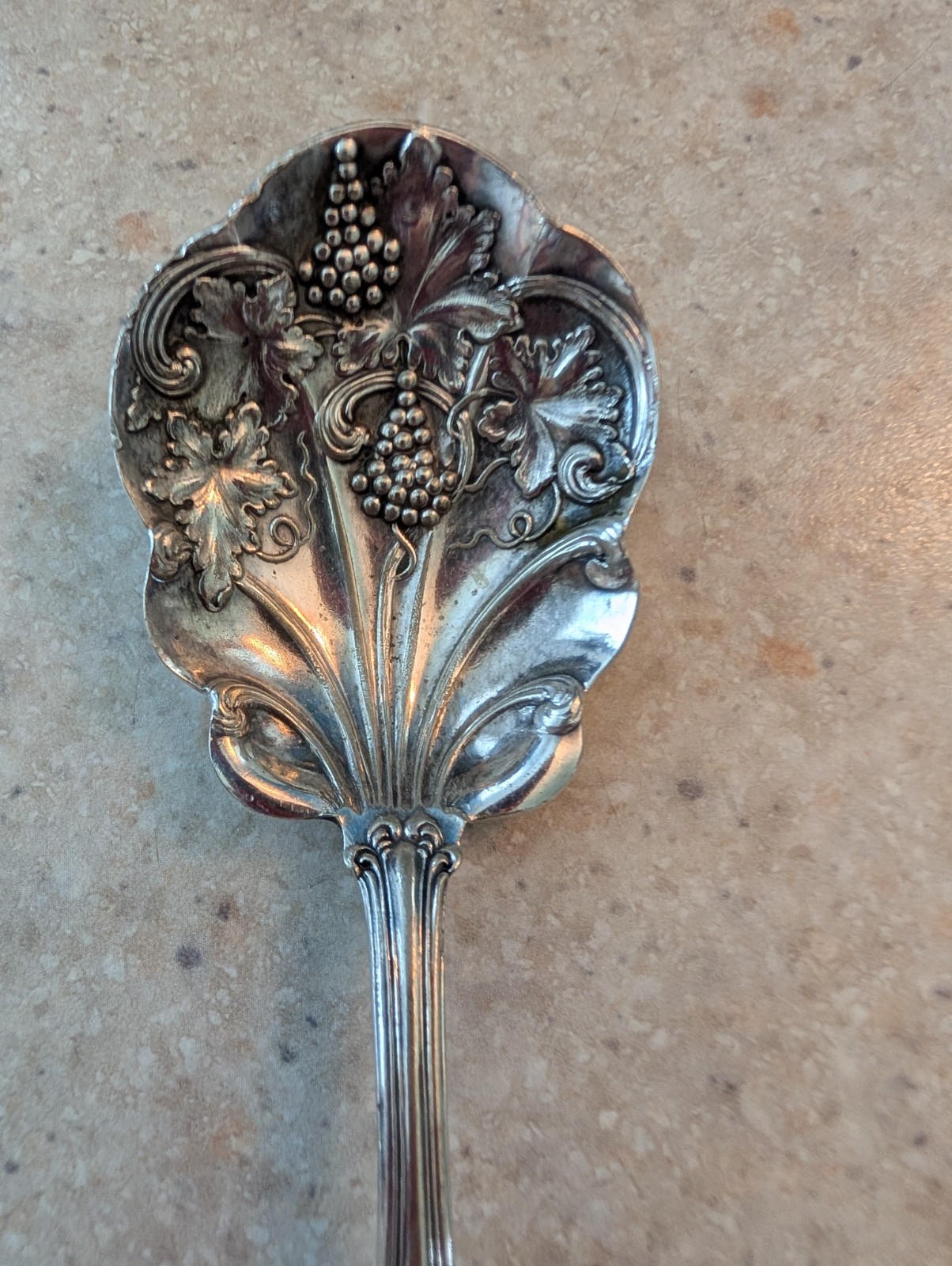 1906 Antique American Silver Co. Silverplate Moselle Berry Spoon. Free Shipping