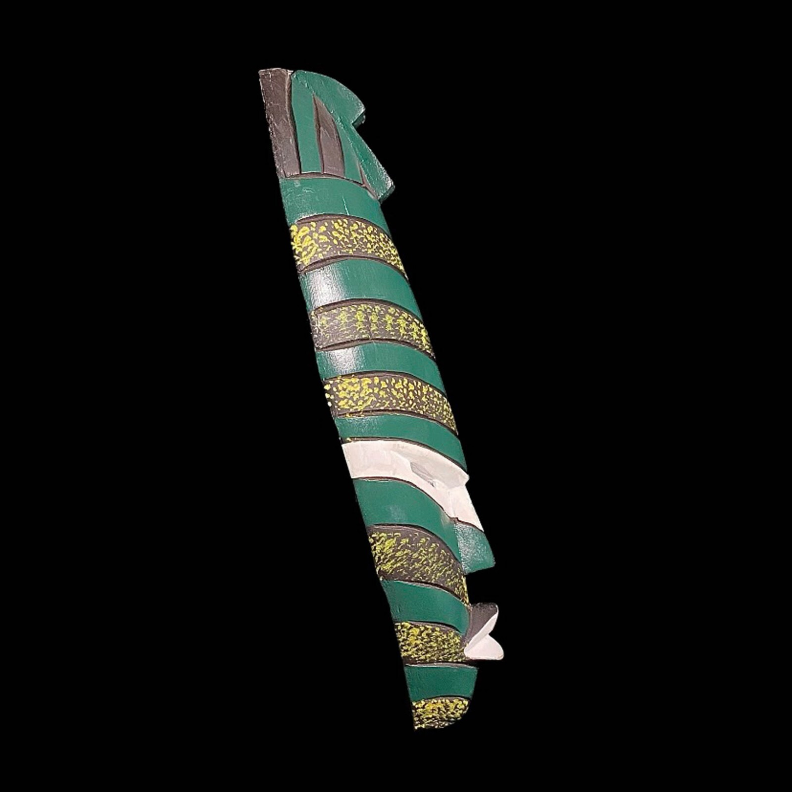 African Songye mask long carved wood Kifwebe tribal Congo art vintage-7813