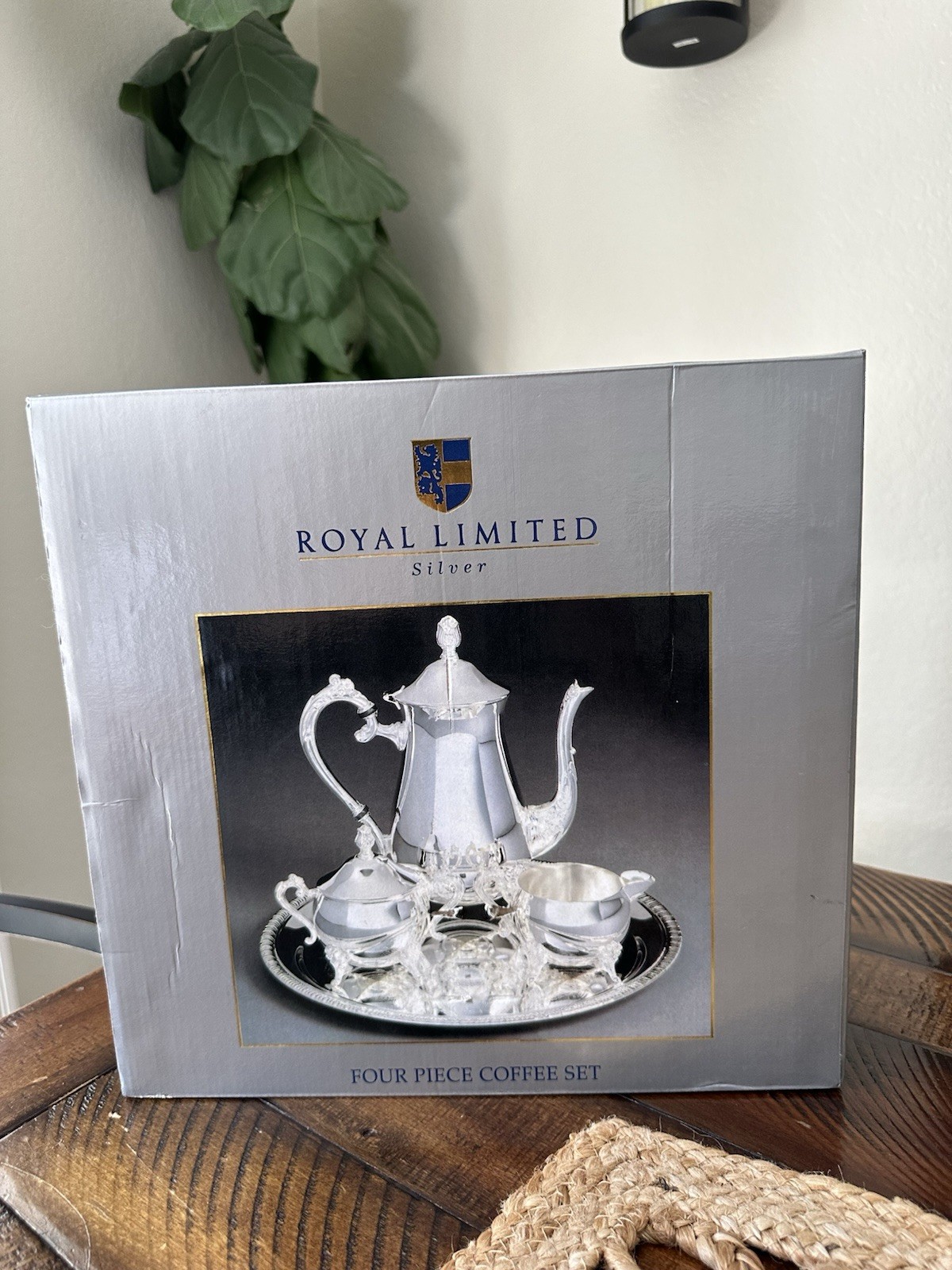 Royal Limited Silver Plate Four Piece Coffee Set – NEW I