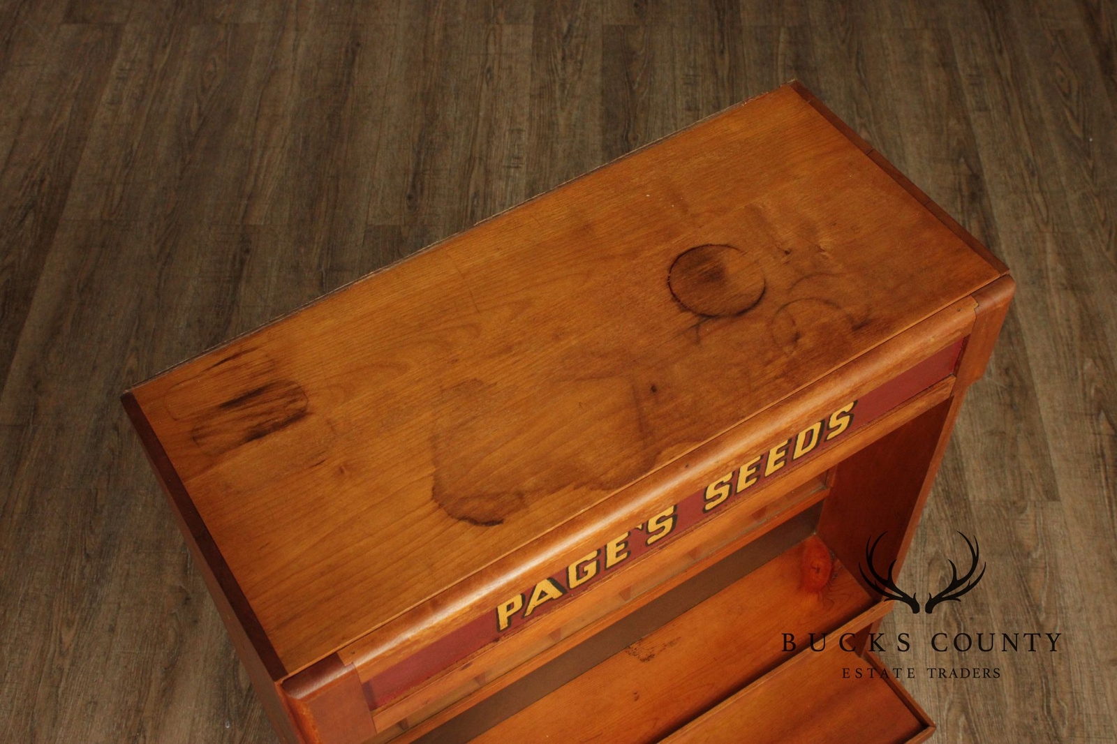 Page’s Seeds Country Store Display Cabinet