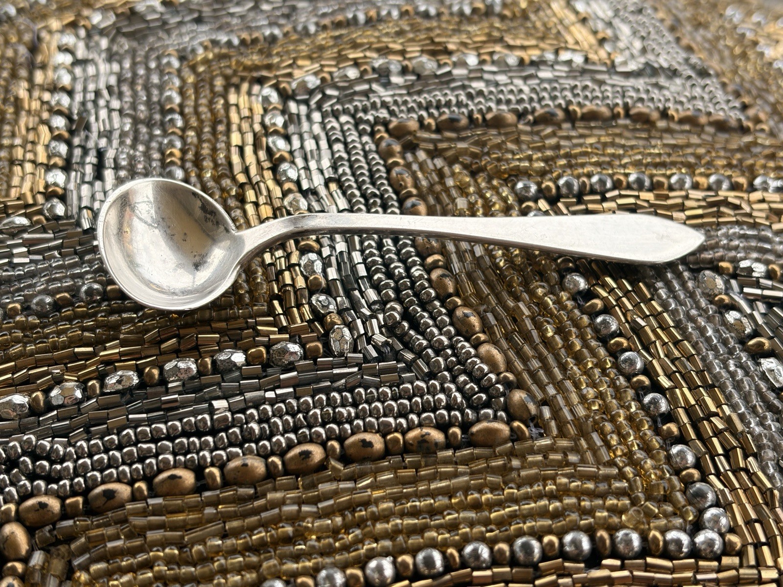 Vintage Cartier Sterling Silver Salt Spoon 1920s-1930s