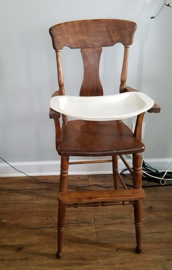 Vintage Wooden High Chair