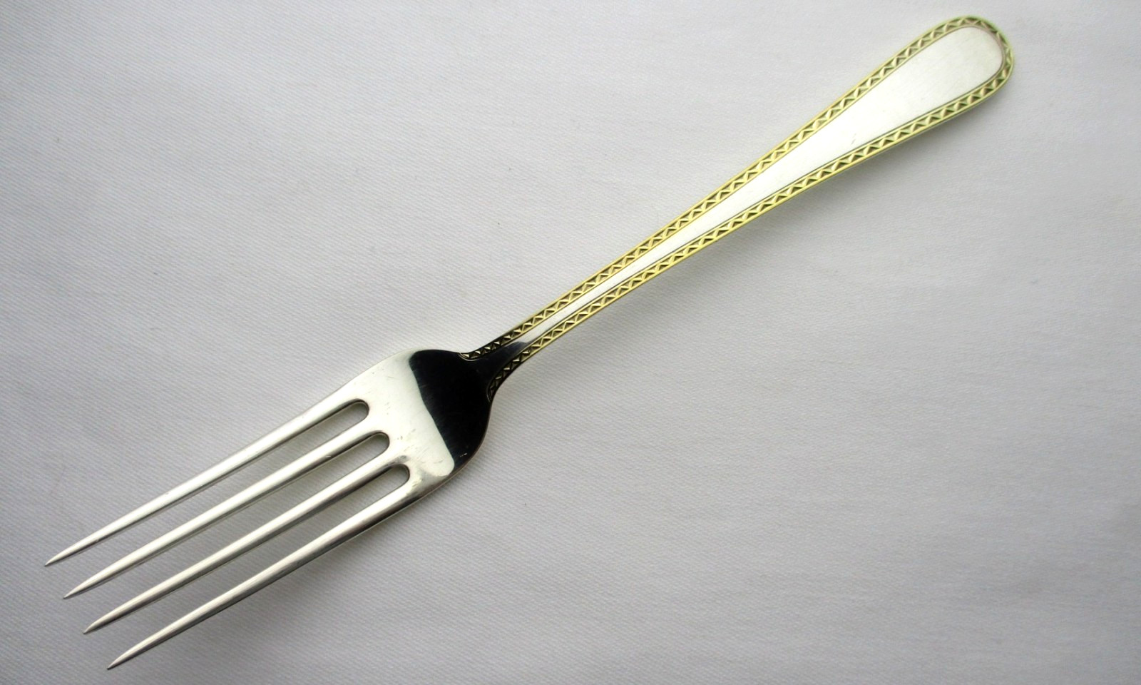 Kirk Golden Winslow large Dinner Fork(s) 7 3/4 inch sterling silver & gold