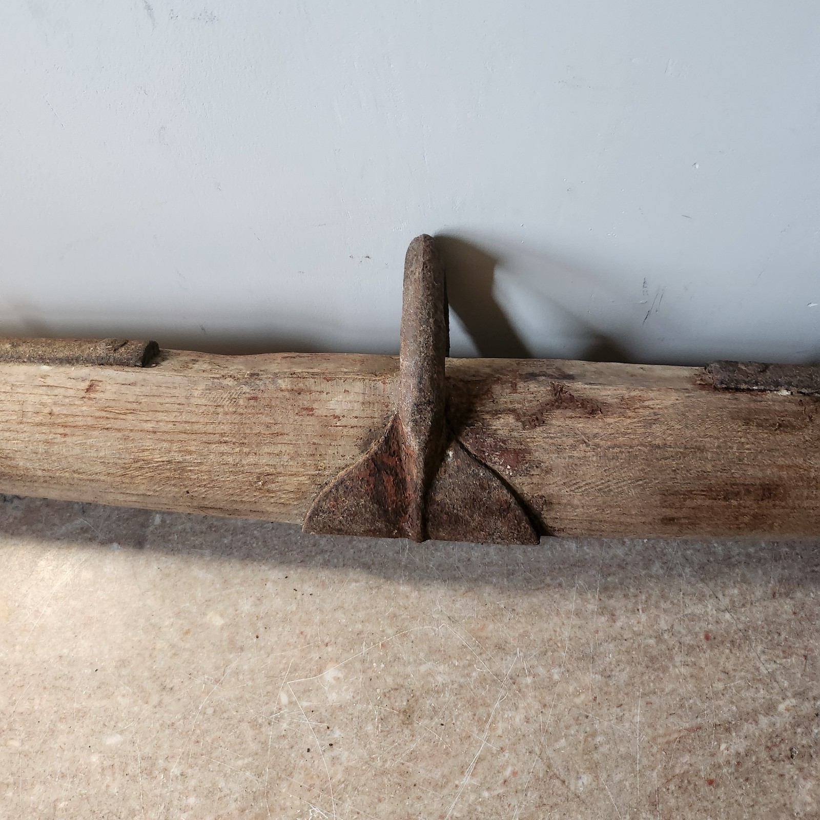 Antique Barn Décor Rustic Farmhouse Wall Hanging Wood Iron 34In Singletree