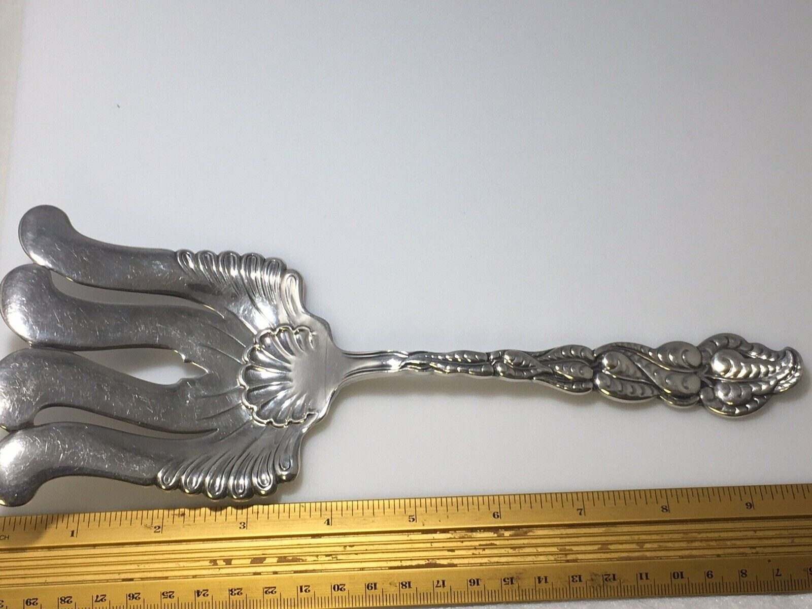 Tiffany & Co Sterling Silver Ailanthus Atlantis Asparagus Serving Fork RARE!!!!