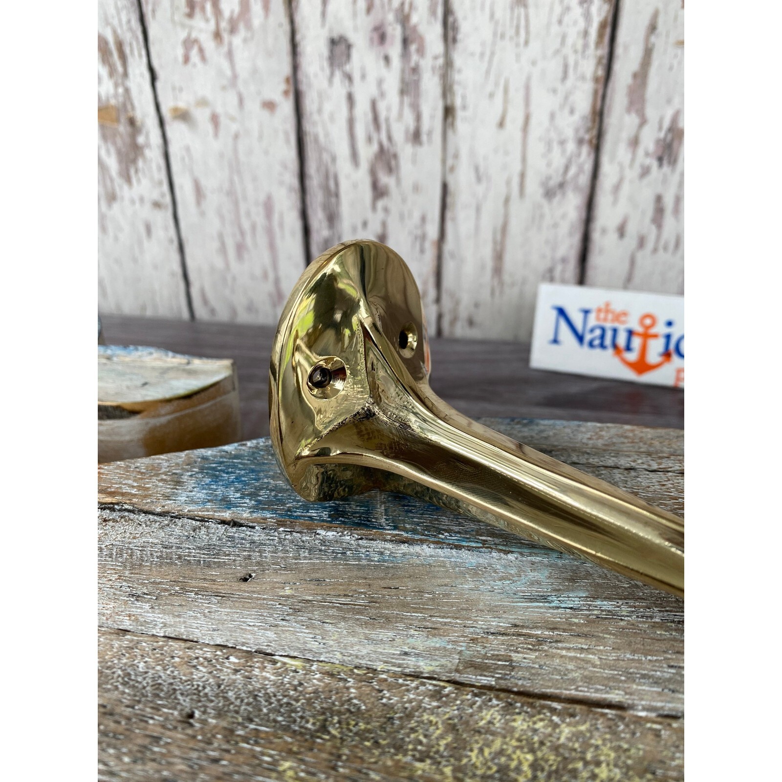 6″ Solid Brass Ship Lantern Hanger – Heavy Duty – Wall Mounted Hook – Nautical