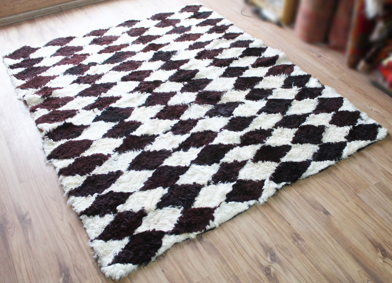 Turkish Rug 65”x75” Special Production Patchwork Fur Rug 167x192cm