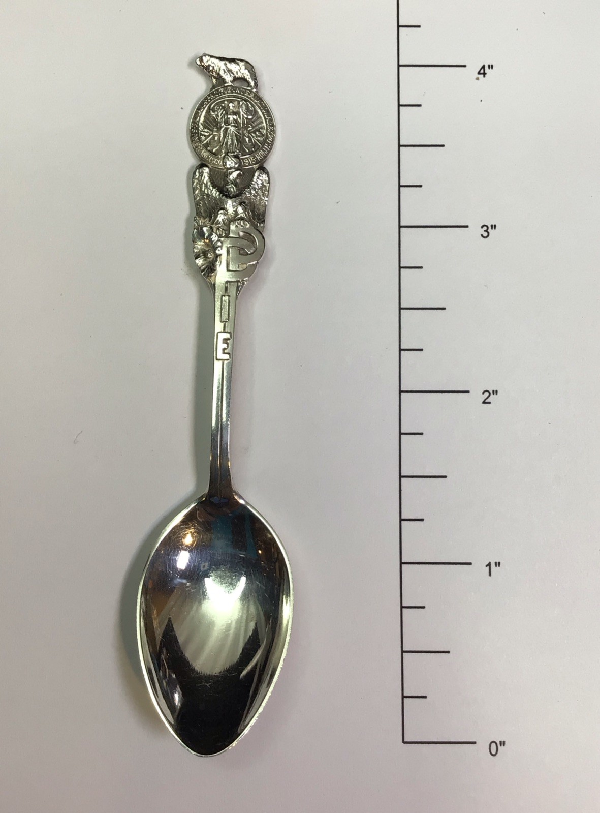 Panama Pacific Int’l Expo 1915 STERLING SILVER San Francisco SOUVENIR SPOON
