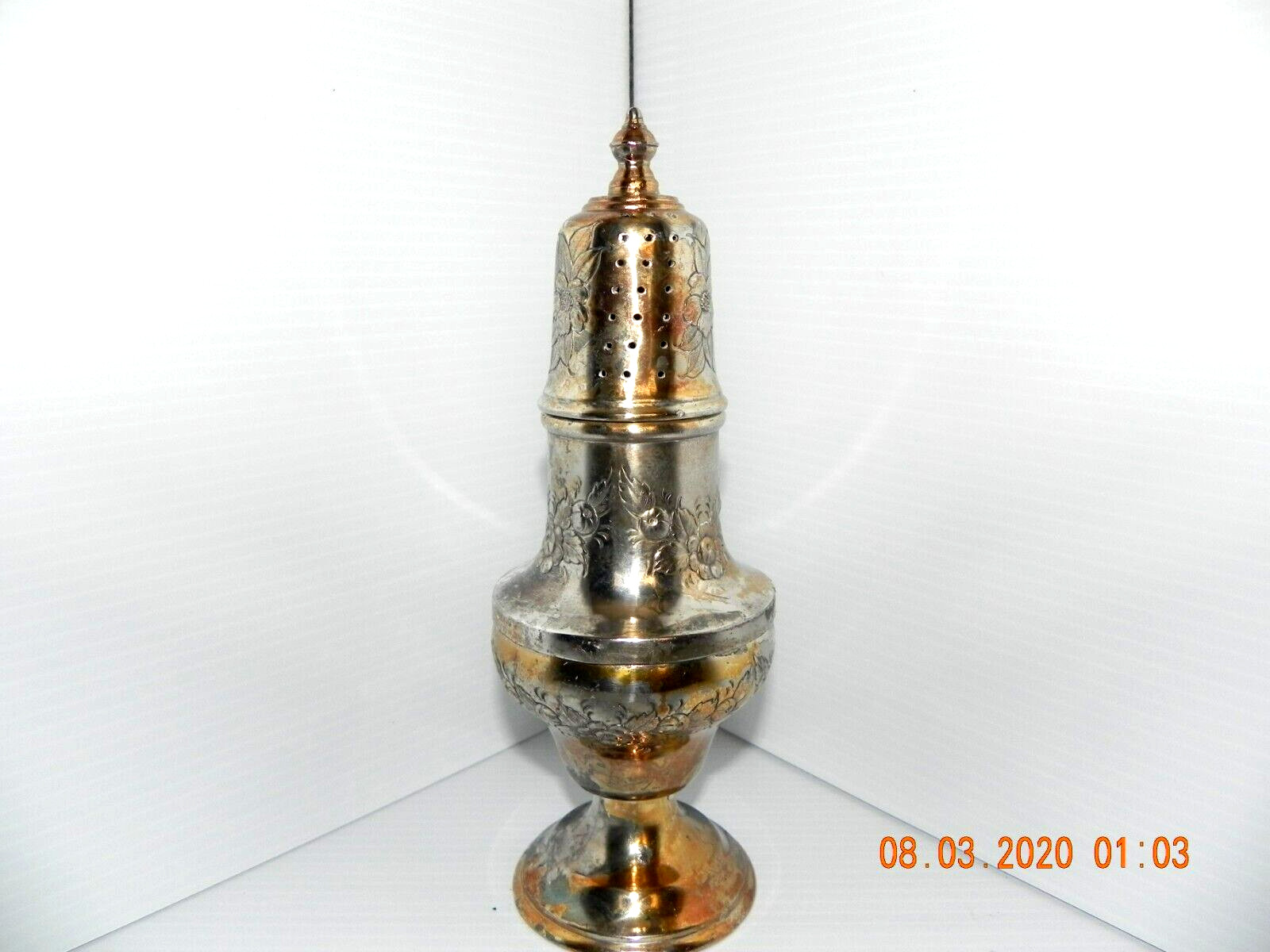Vintage silver-plated sugar shaker from Japan