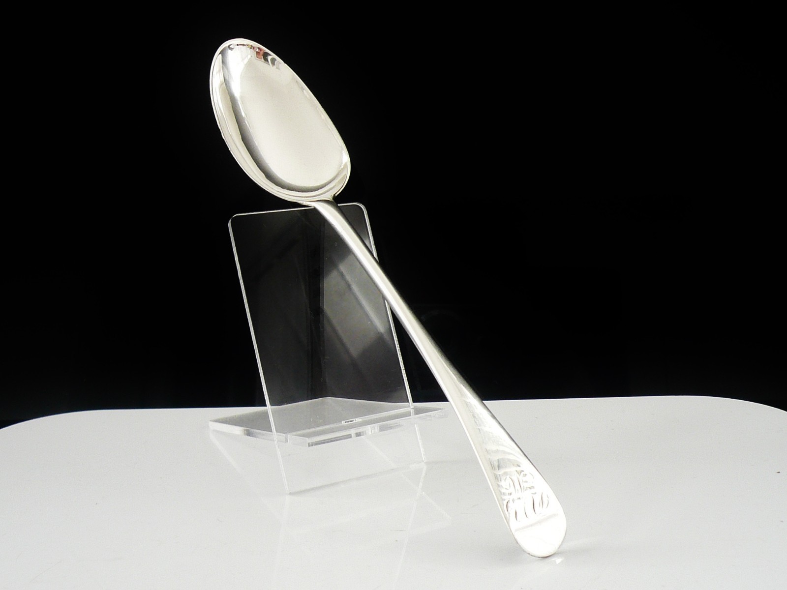 Scottish Provincial Silver Serving Table Spoon, Paisley c.1800, Lindsay Luke