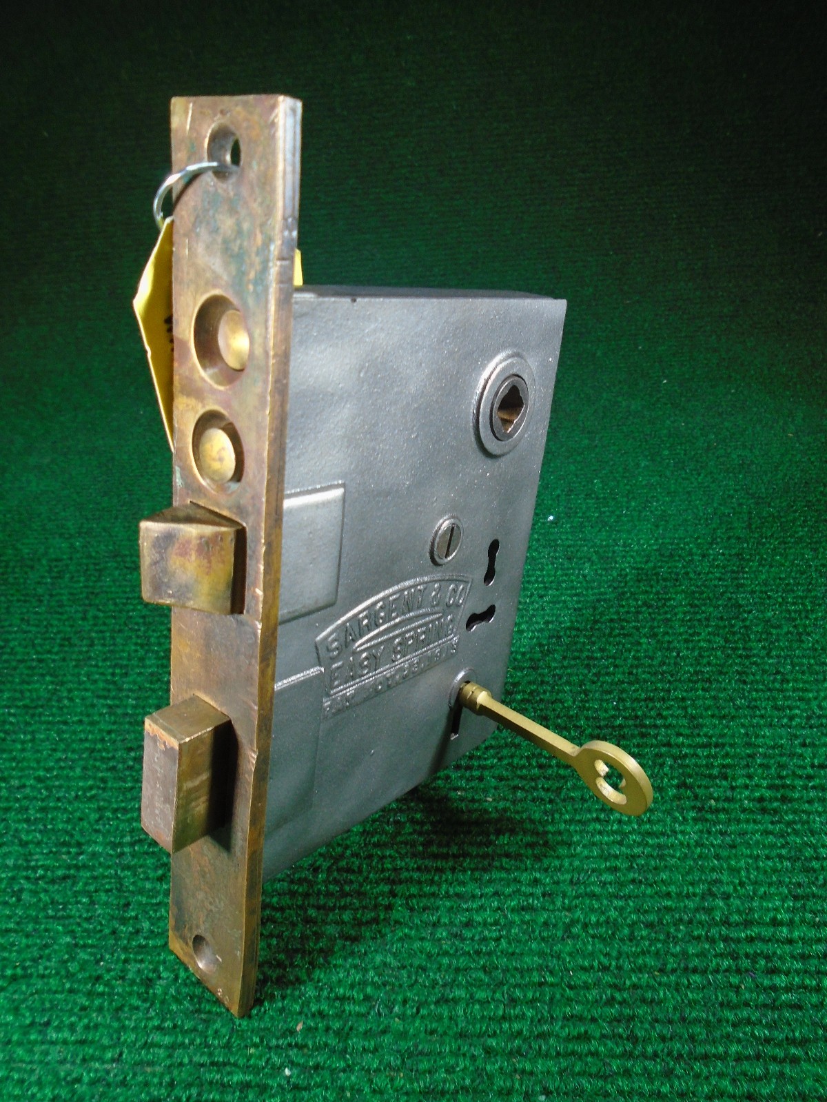 REMANUFACTURED SARGENT 6344 PUSH BUTTON MORTISE LOCK 2 7/8″ BS, w/KEY (12238)