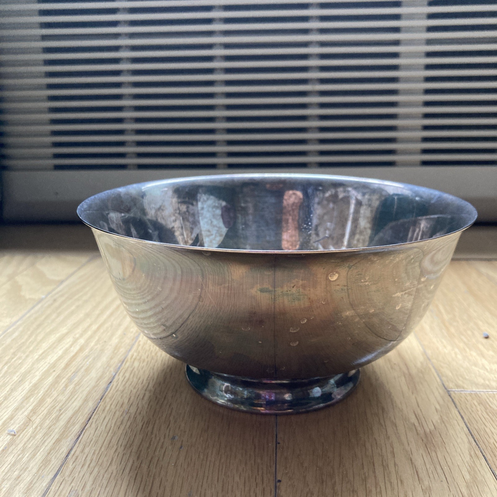 Antique Reed & Barton Silver Plated Footed Bowl Dish 6.5″ Diameter Tarnished