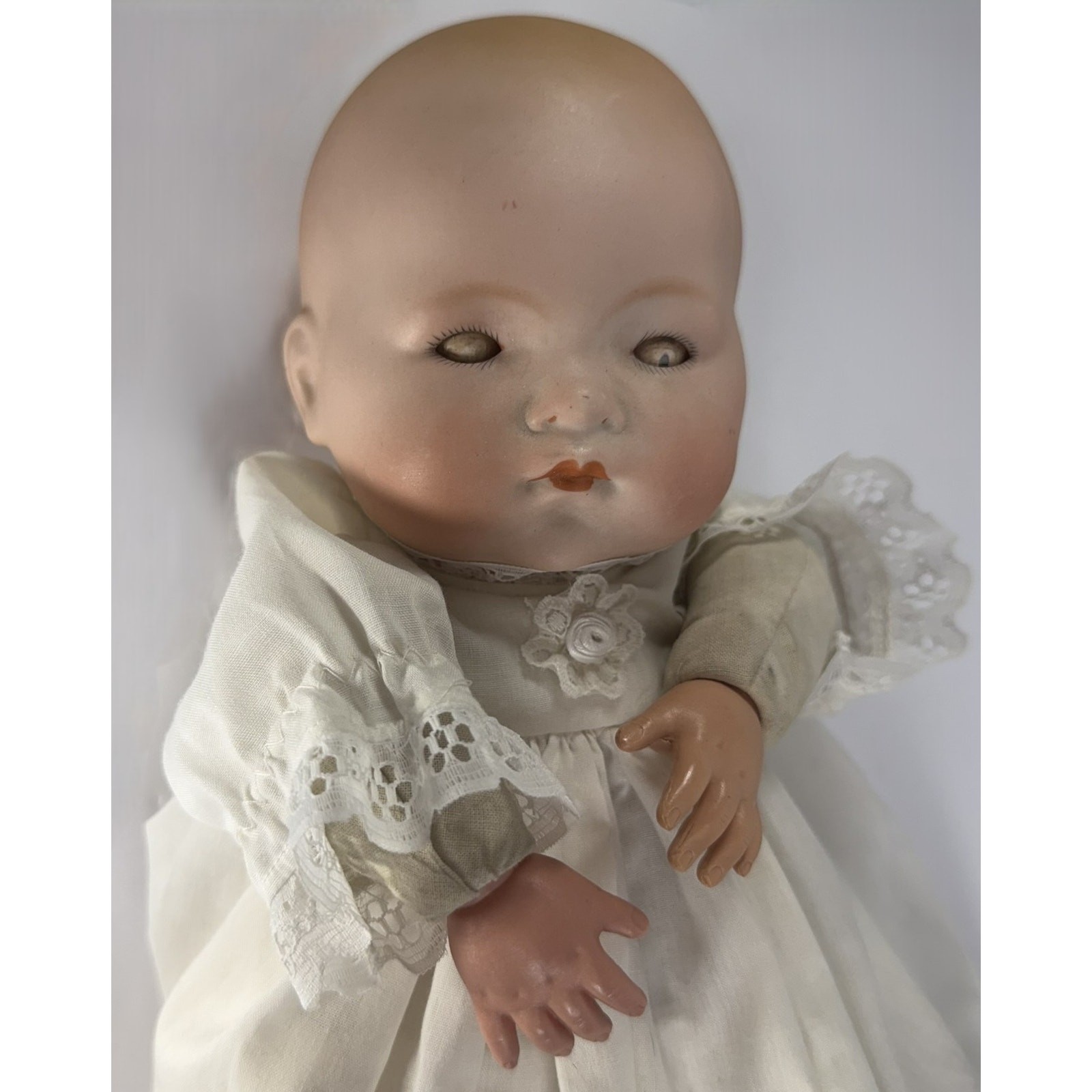Armand Marseille German Bisque Head Dream Baby Doll 341 / 4 Cloth Body 15 Inch