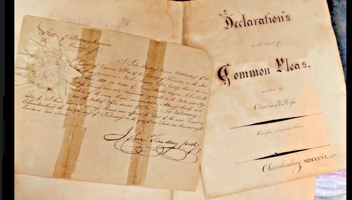 RARE COLONIAL AMERICAN LEGAL MANUSCRIPT WITH ATTORNEY CERTIFICATION c. 1720–1810