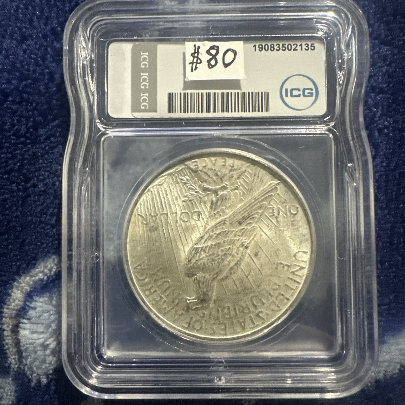 1923-P Silver Peace Dollar Coin, ICG MS63 Nice Eye Appeal Highly Collectible