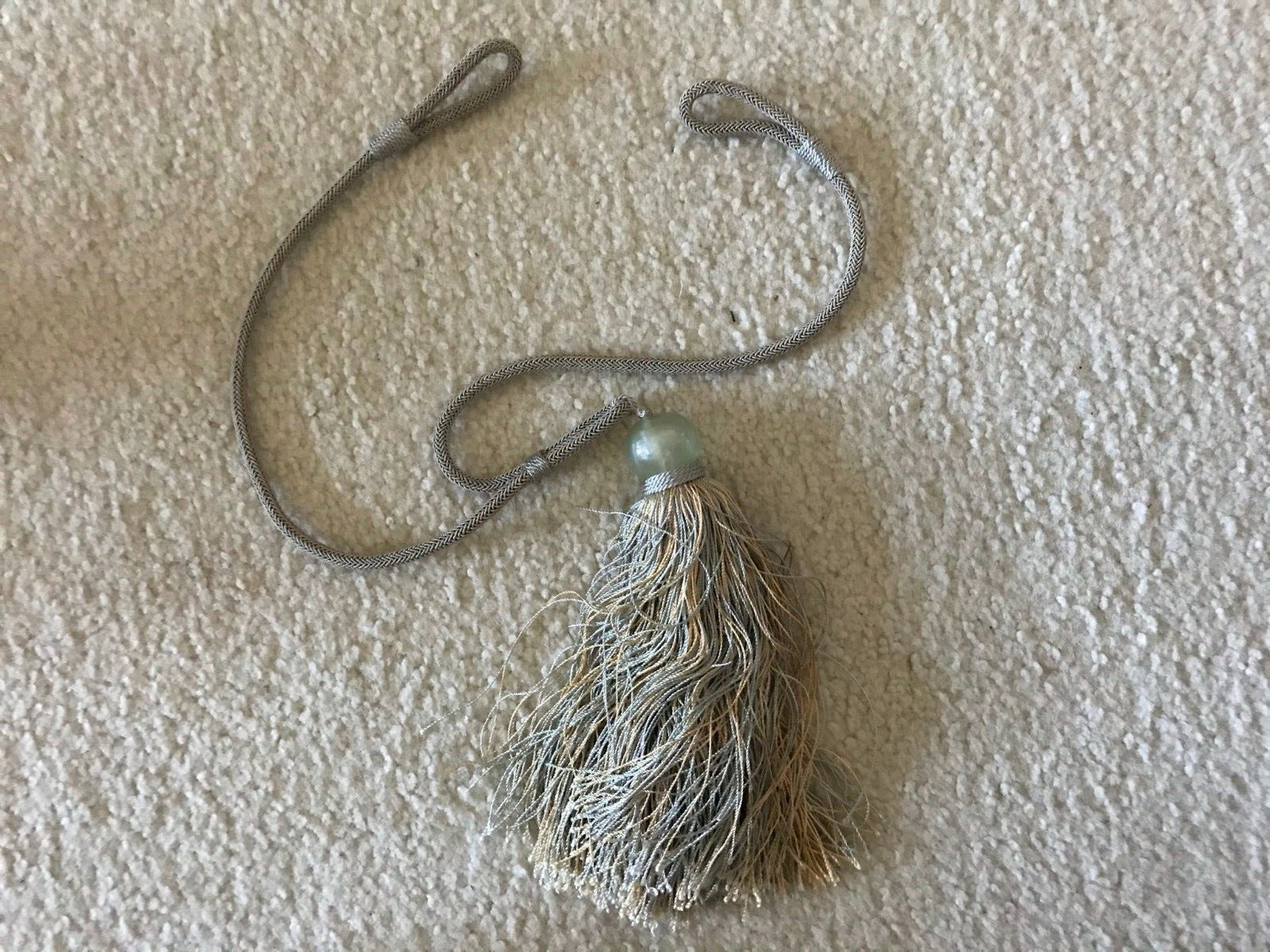 Antique Chinese Glass Ornament / Pendant With Tassel