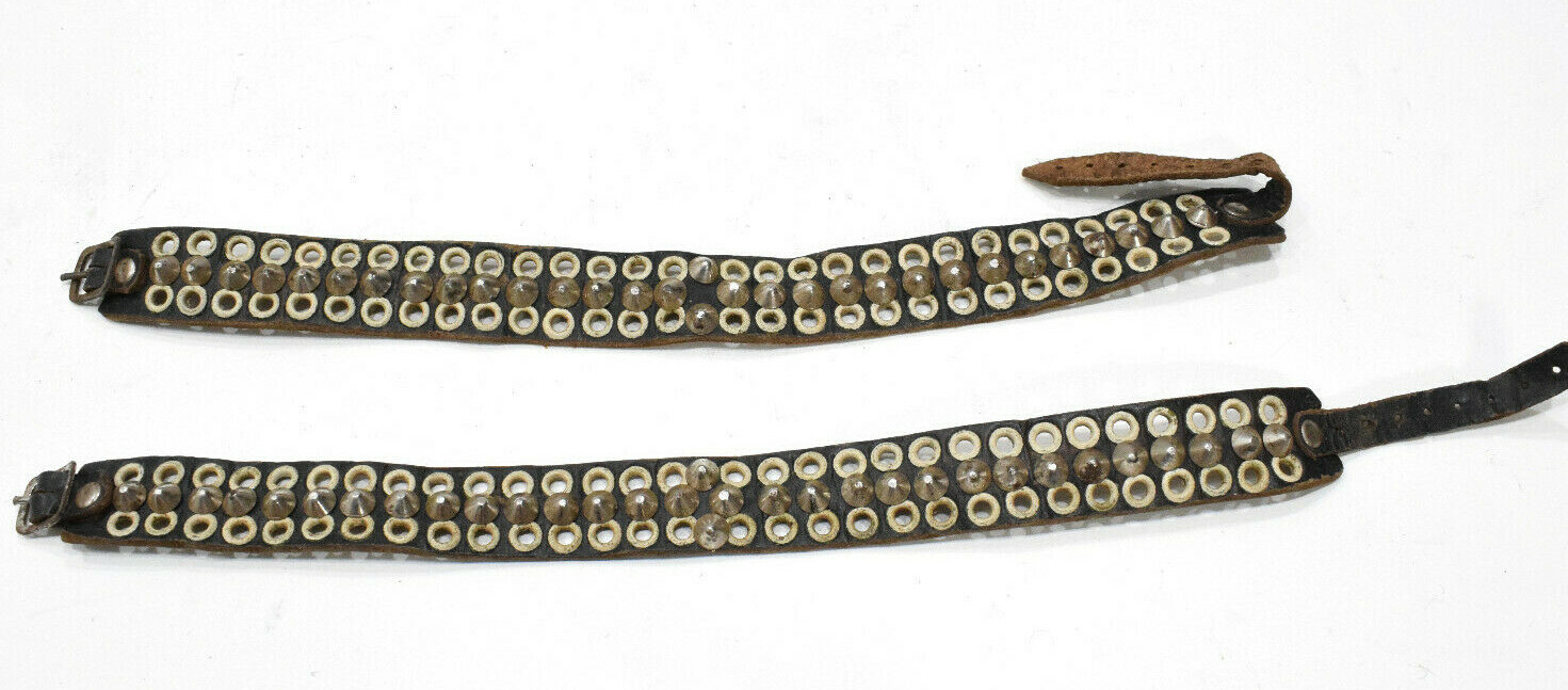 African Zulu Pair Beaded Regalia Dance Anklets RSA