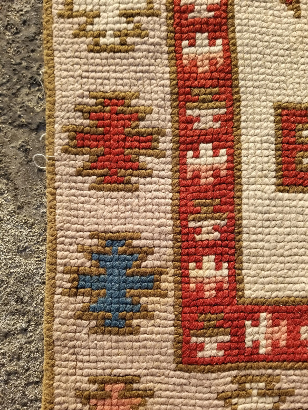 Vintage Traditional Handmade Turkish Wool Multicolor Kilim 4.0×2.4 ft
