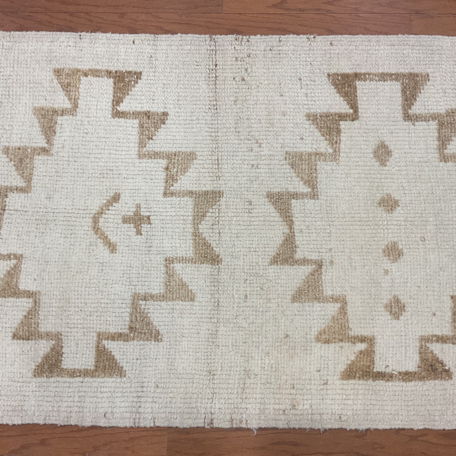 Handmade Turkish Oushak Wool Runner (3’4 x 10’6)