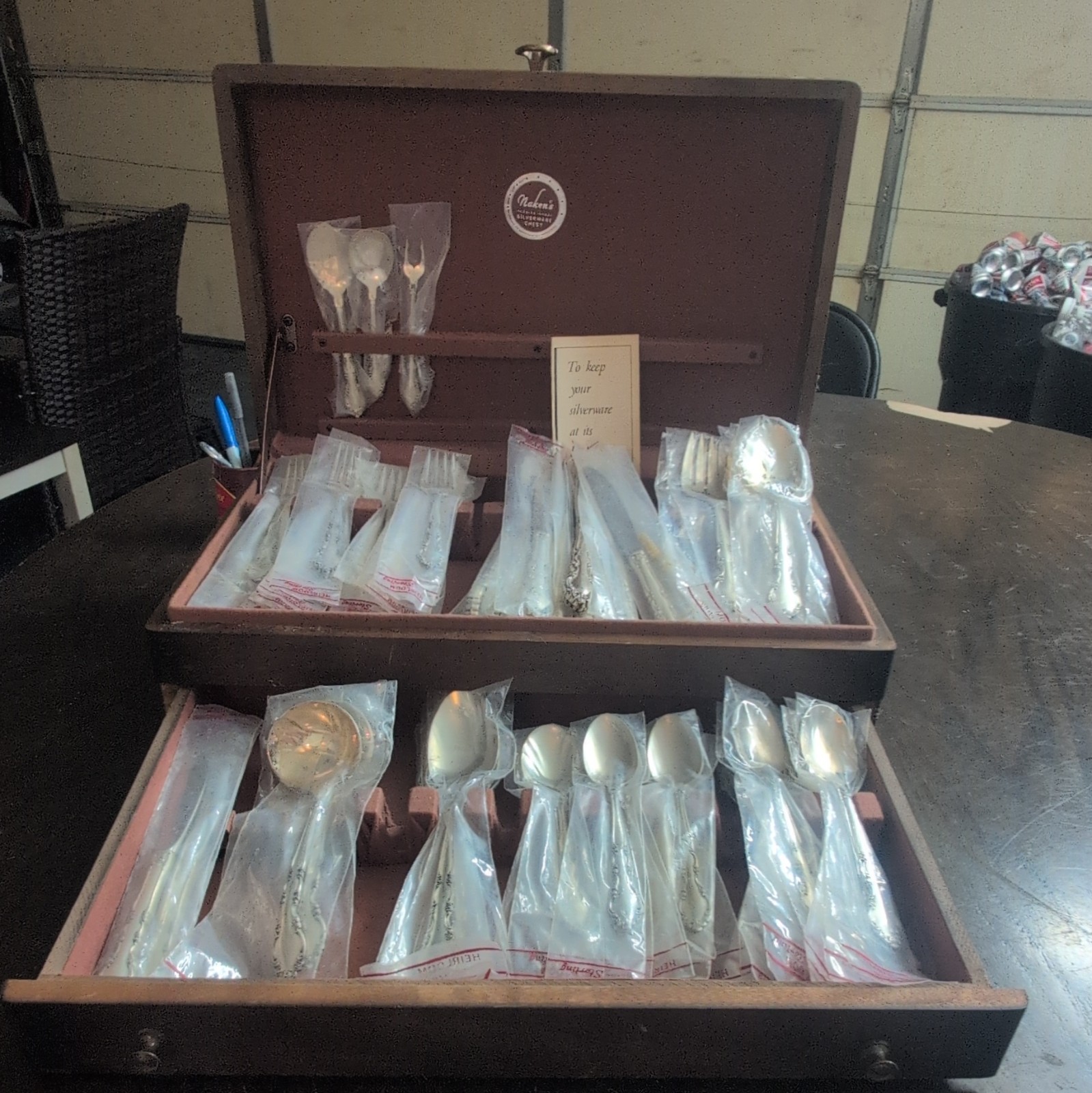 Oneida Sterlingsilver Grandeur Flatware Set Serving 12 Including Service Set