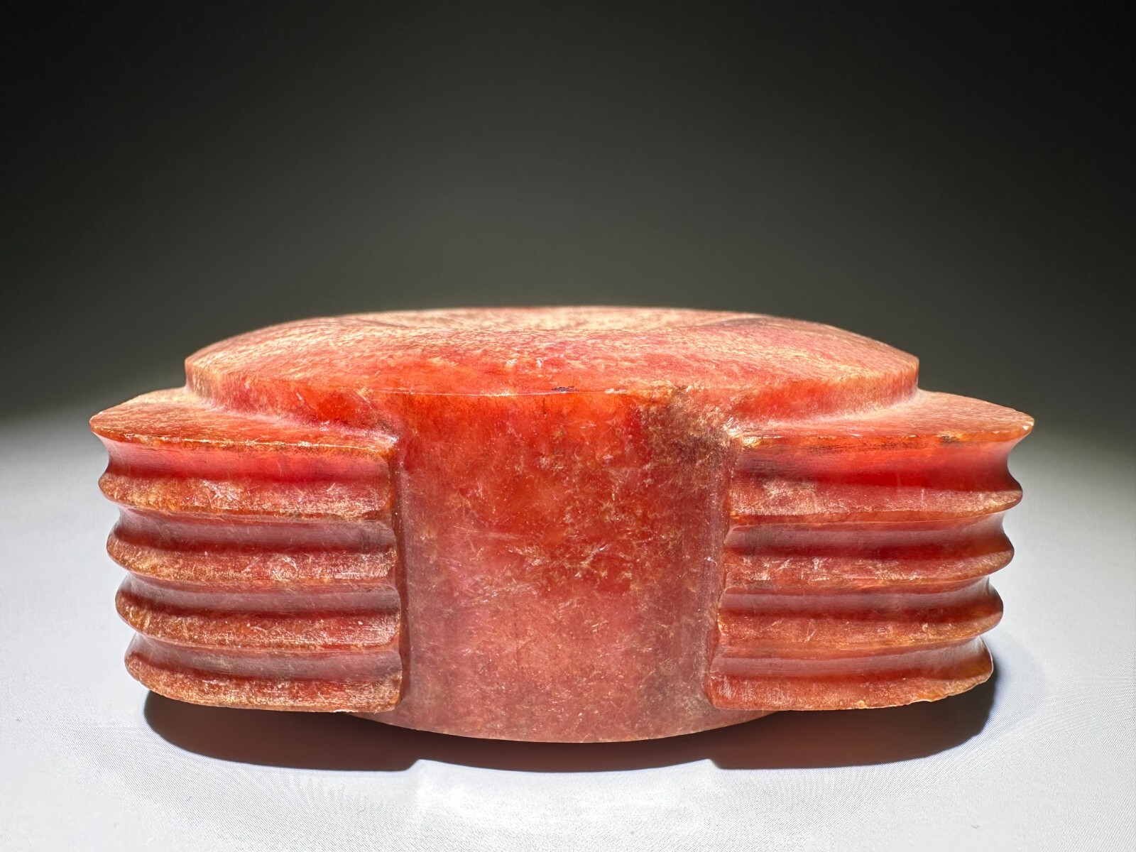 Rare “Liang Zhu” Culture Old Jade Carved “Cong” Design “Bai Jian” L 9.0 cm