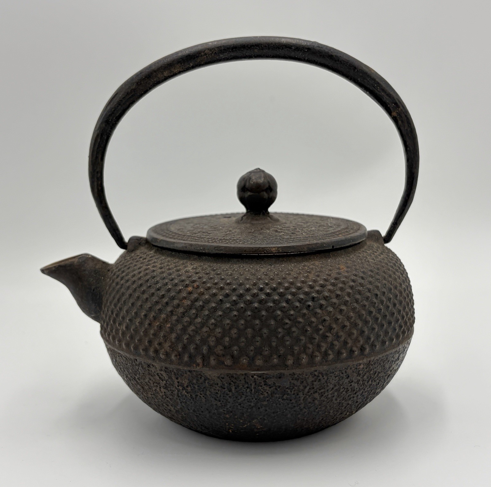 Antique Signed Japanese Tetsubin Iron Tea Kettle Pot Teapot Small