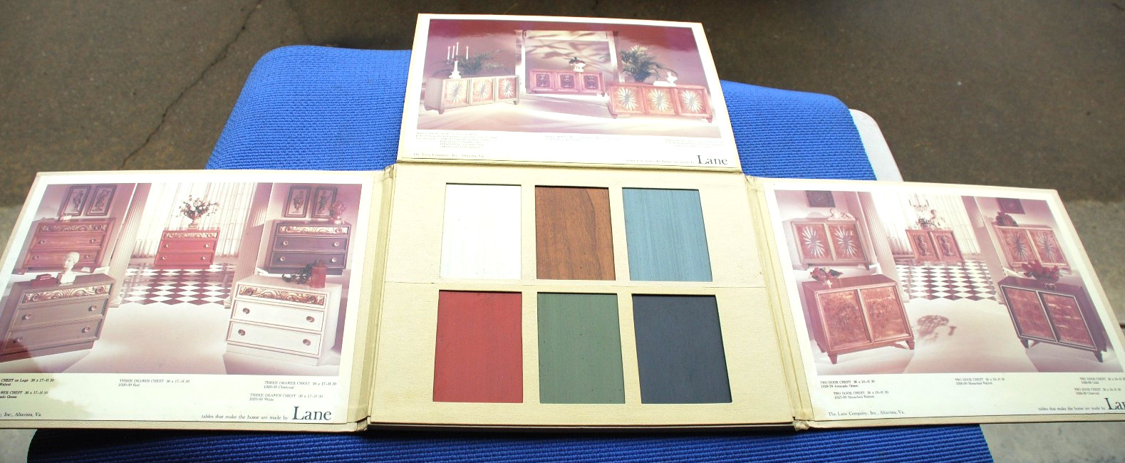RARE: Vintage LANE Mid Century Modern Salesman Sample Book-Furniture Eames Era