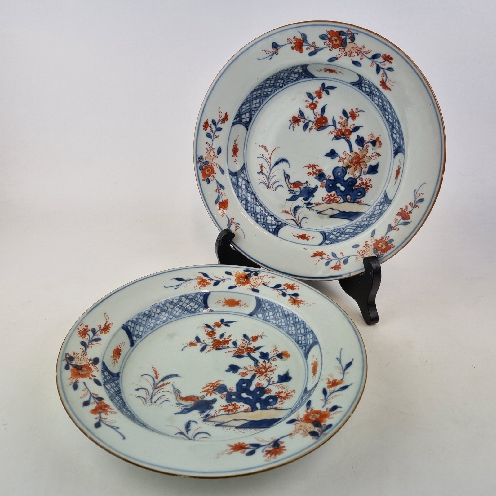 Antique 18thC Chinese Imari Bowl Decorated With Flowers 23.1cm Diameter