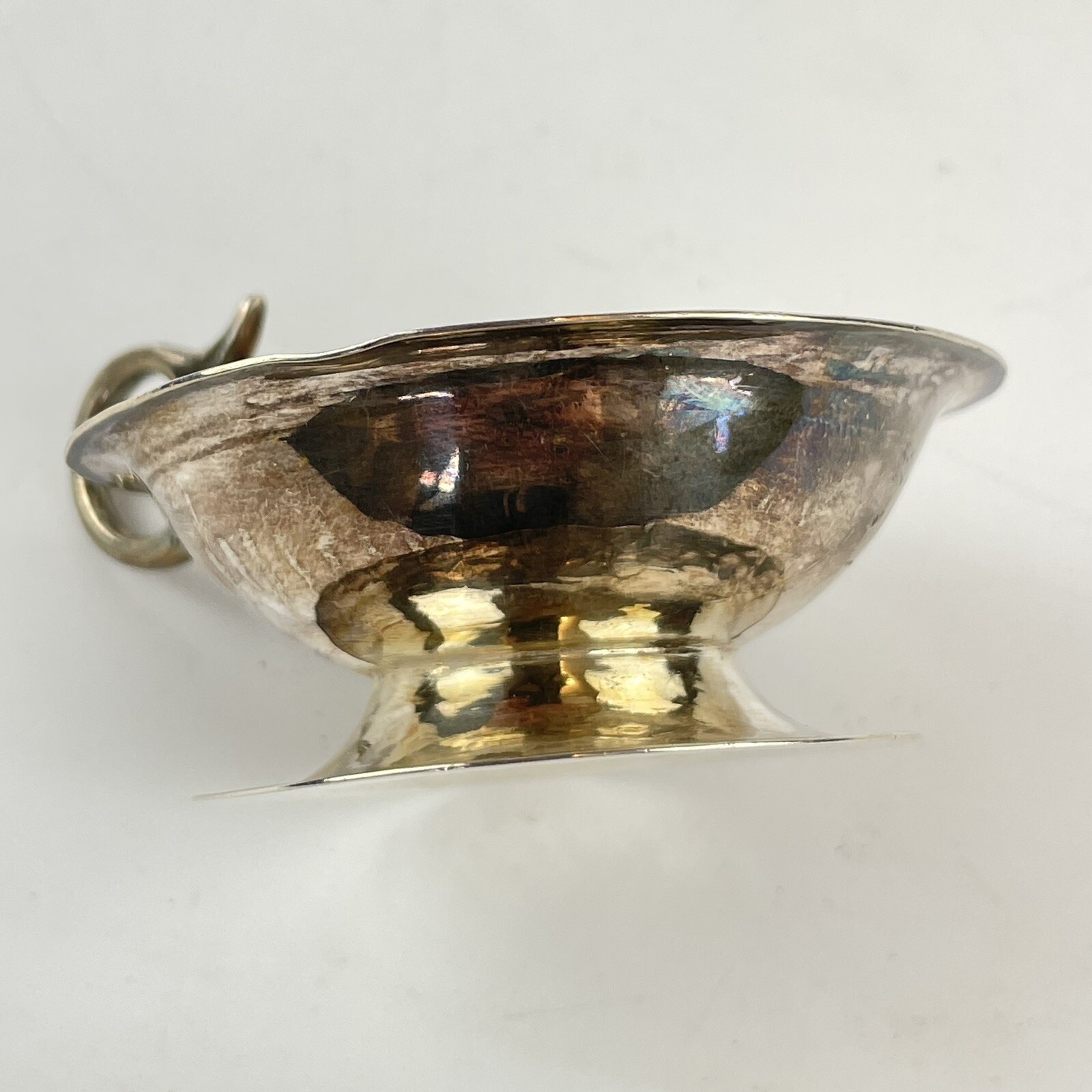 Antique Arts & Crafts Solid Silver Handled Salt A E Albert Edward Jones 1908