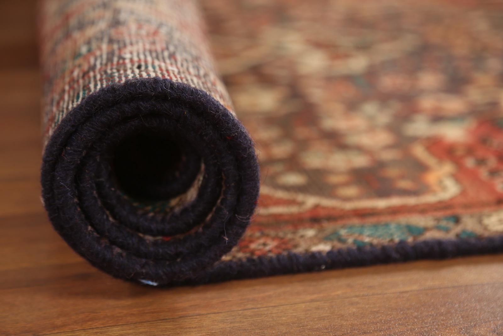 Vintage Rust Wool Hand-made Traditional Tribal Geometric Runner Rug 3×11 Carpet