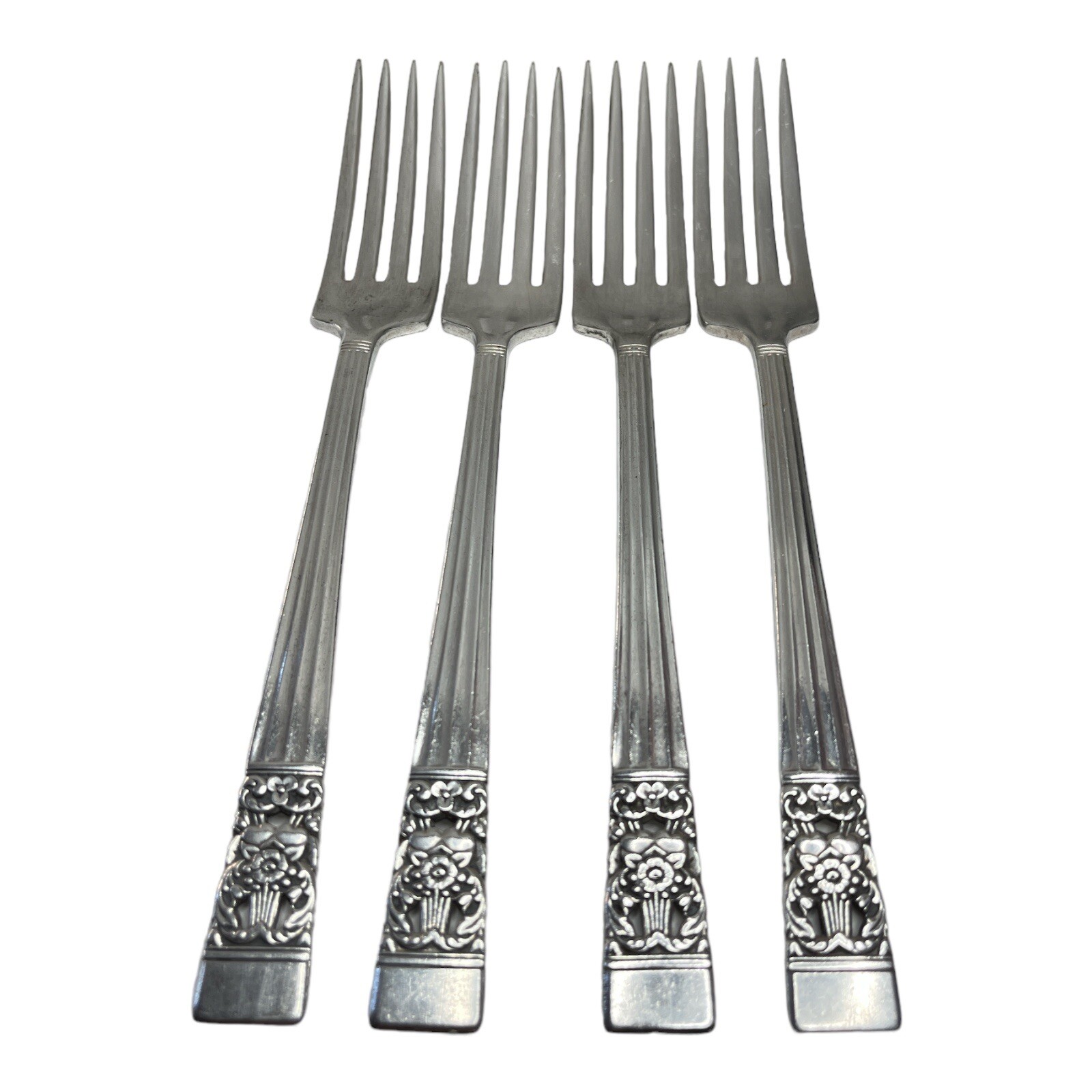 Oneida Silver Coronation Community Plate 1936 Fork Set of 4 Canada 1936-2004