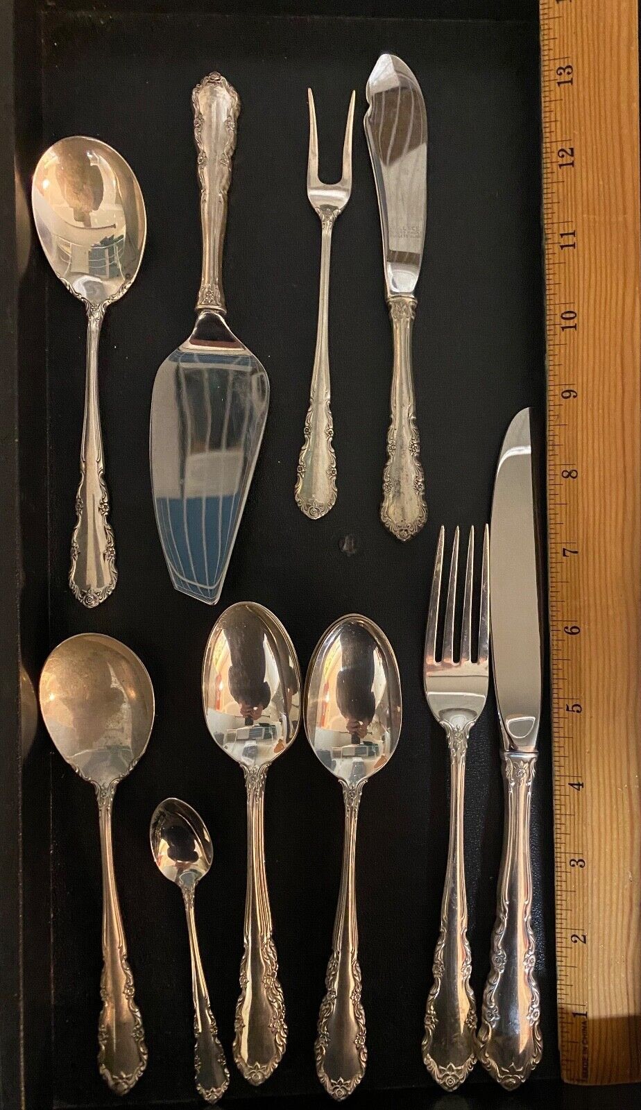 WALLACE STERLING SHENANDOAH FLATWARE PARTIAL SET 35 PIECES SUPER STARTER SET