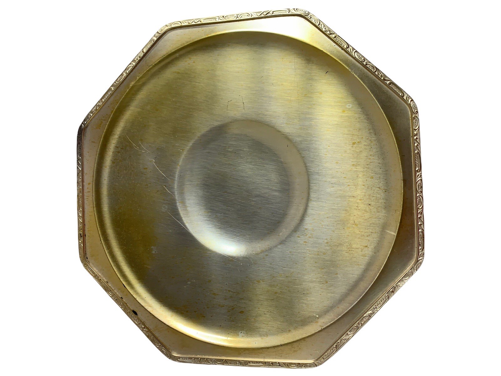 Vintage Rockford EPNS Silverplate Cake/Serving Tray Octagonal with base 10″x 10″