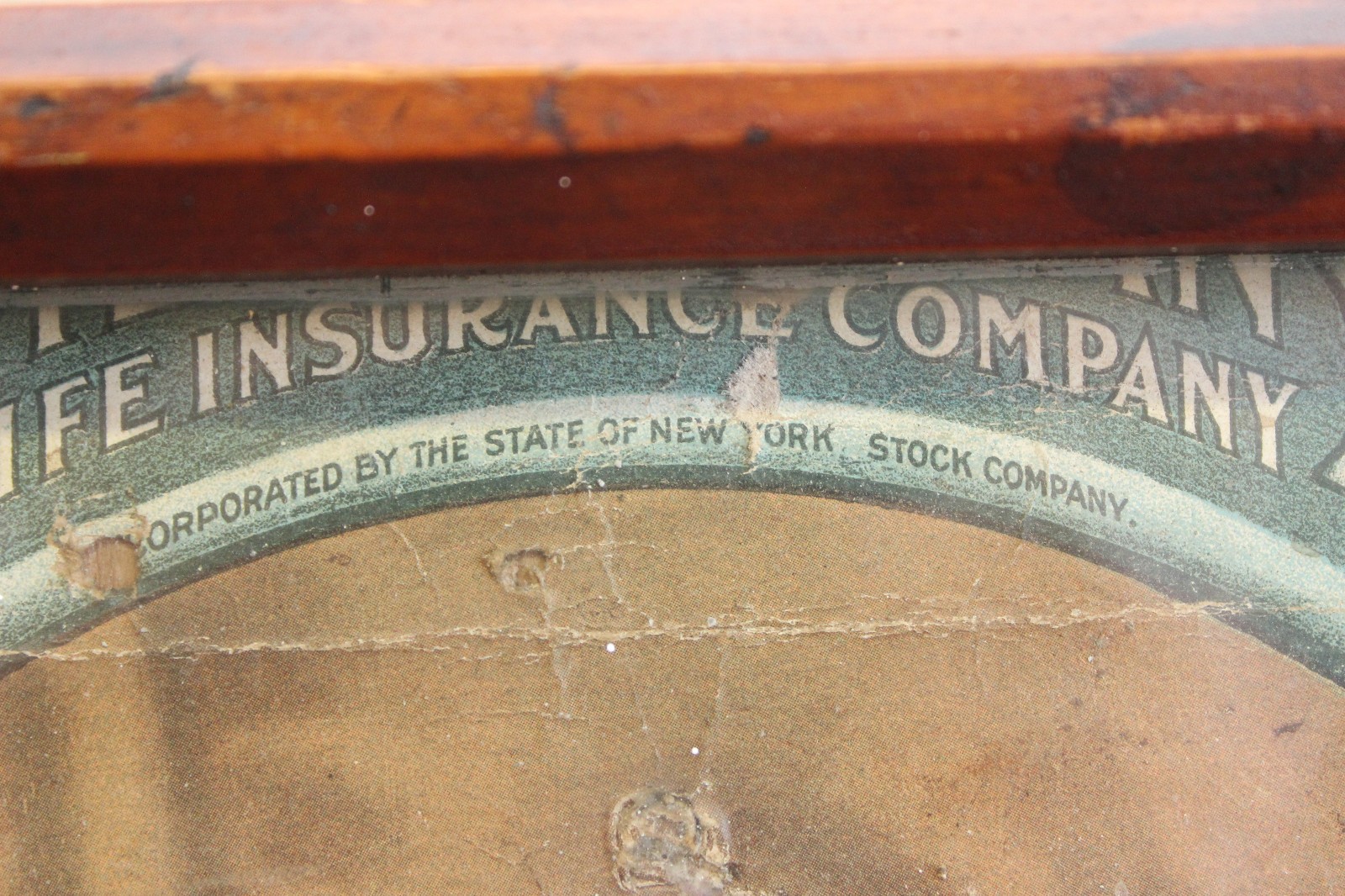 c1900 Antique Primitive Wood Folk Art Frame Advertising Adirondack Style