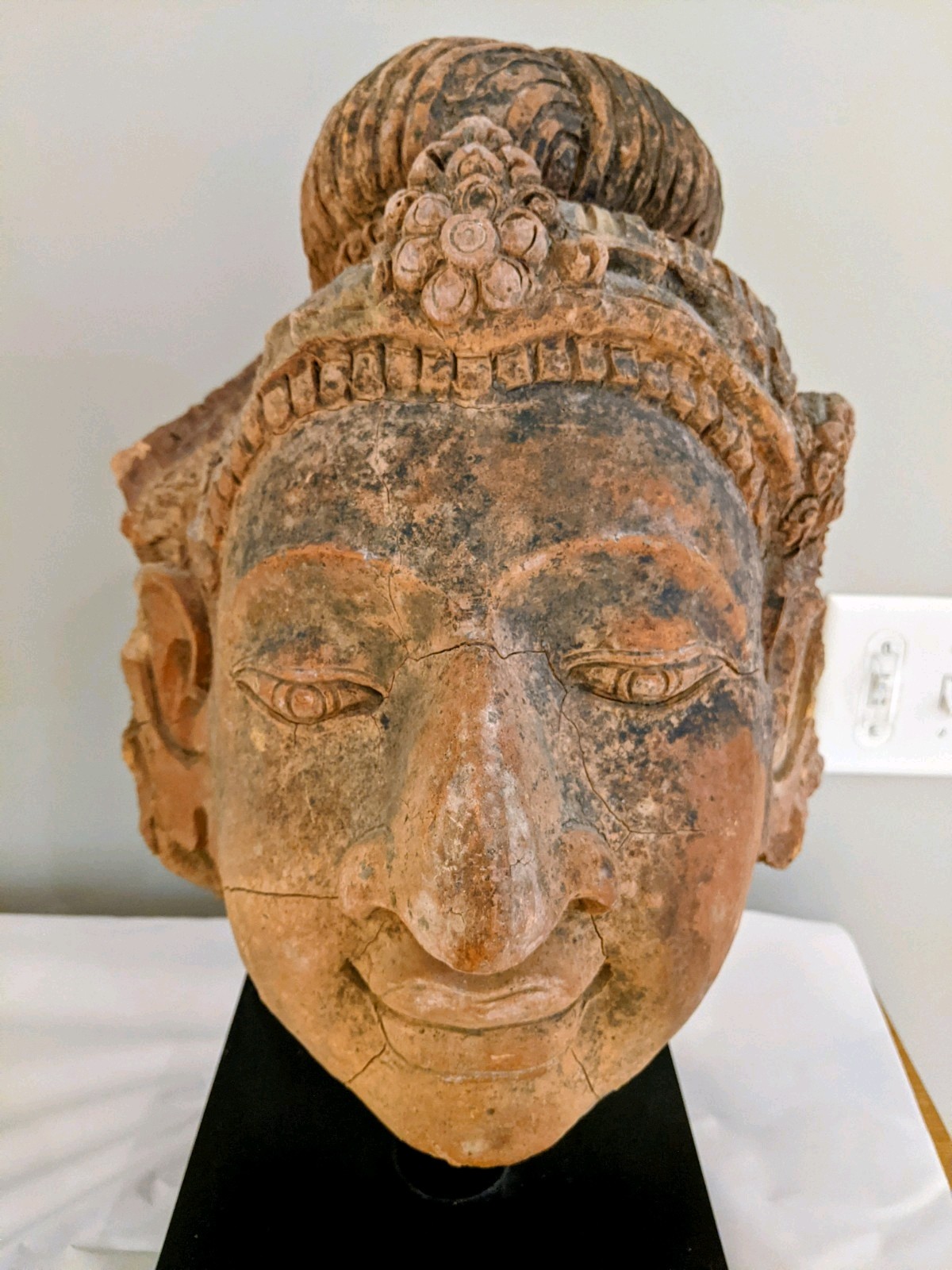 Medieval Majapahit Terracotta Head Of Buddha – Majapahit Period In Indonesia
