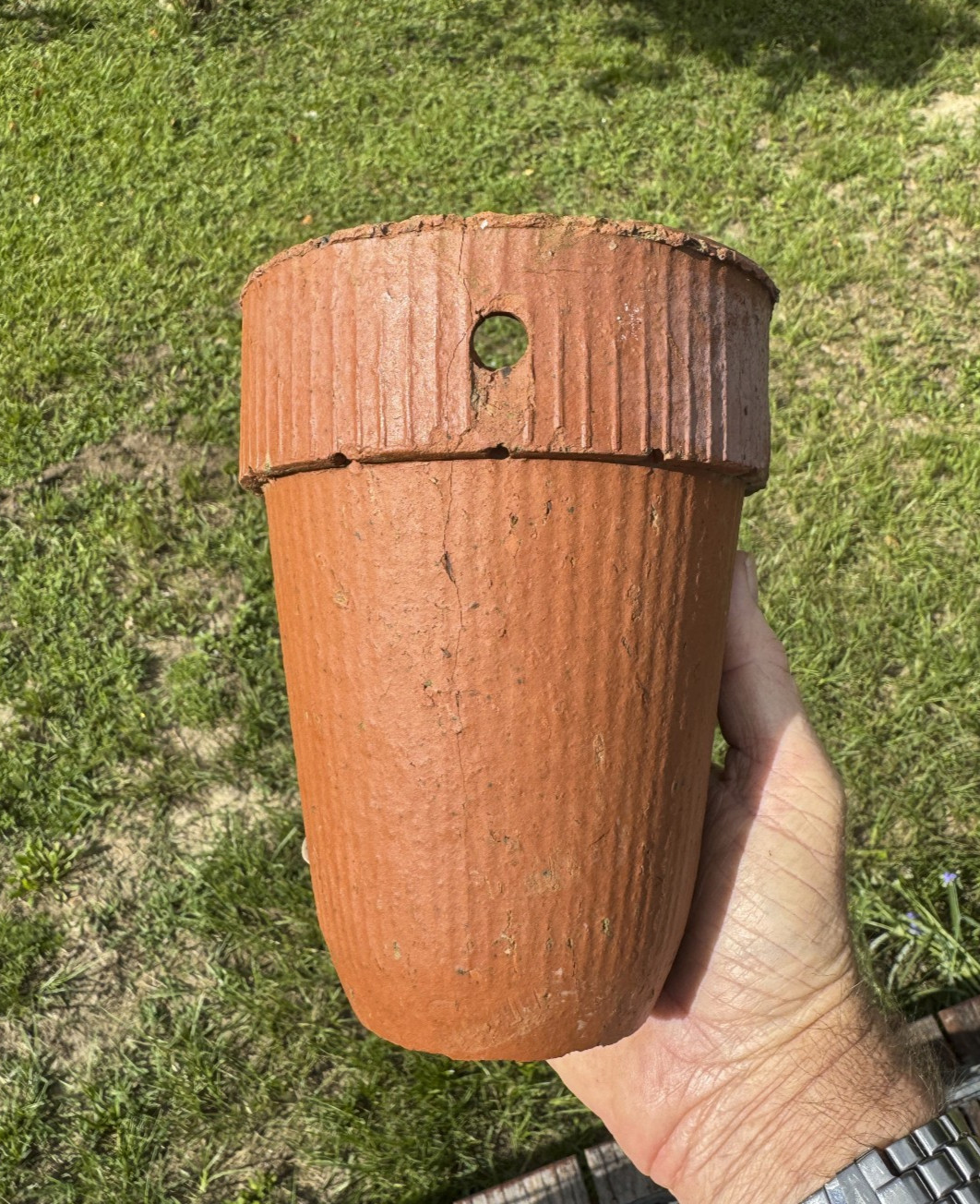 1903 Turpentine HERTY CUP, clay pot from Alachua County Florida NAVEL STORES