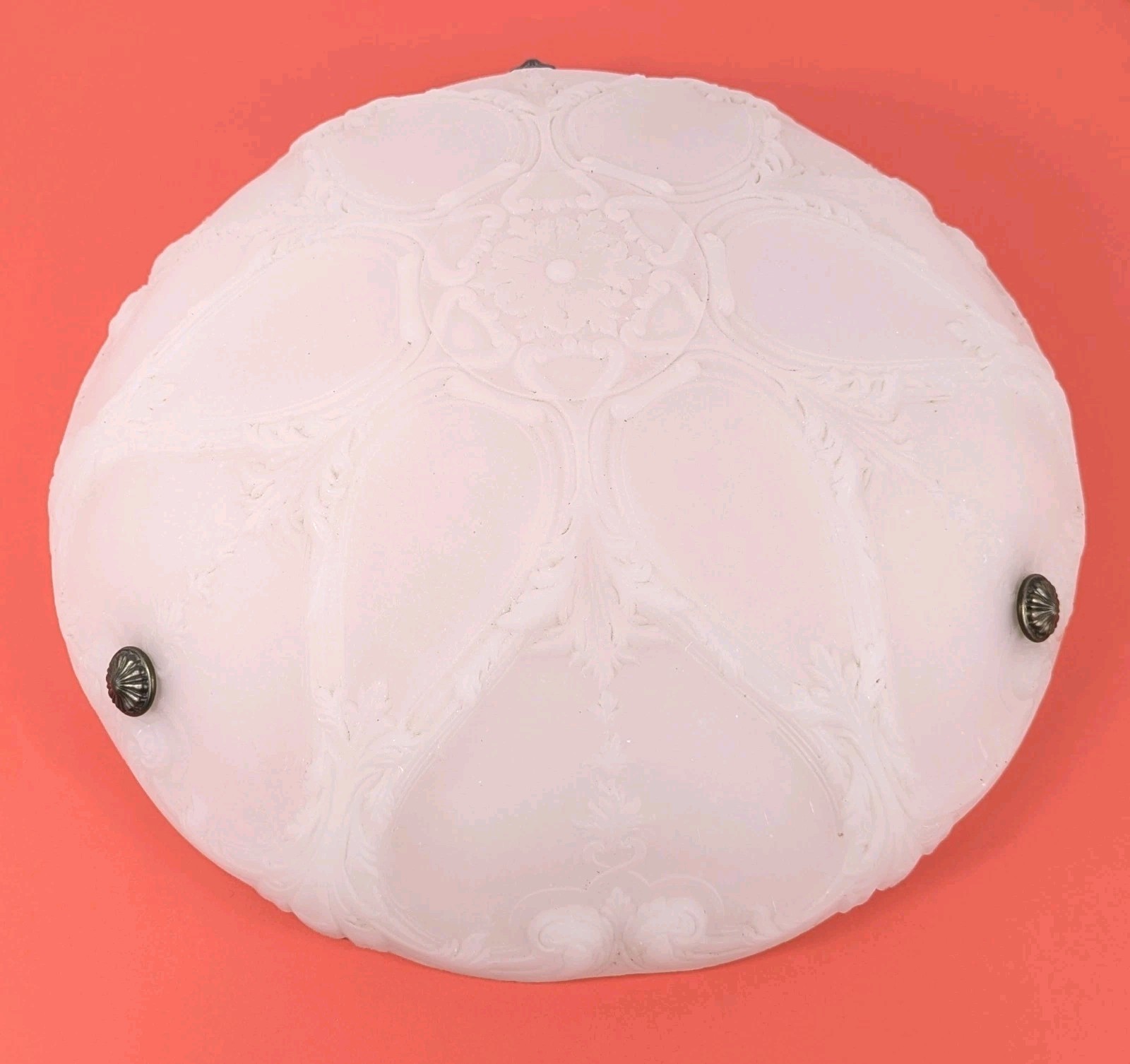 Antique Neoclassical Ceiling Light Fixture Shade Bowl 16″ Diameter Shade Only