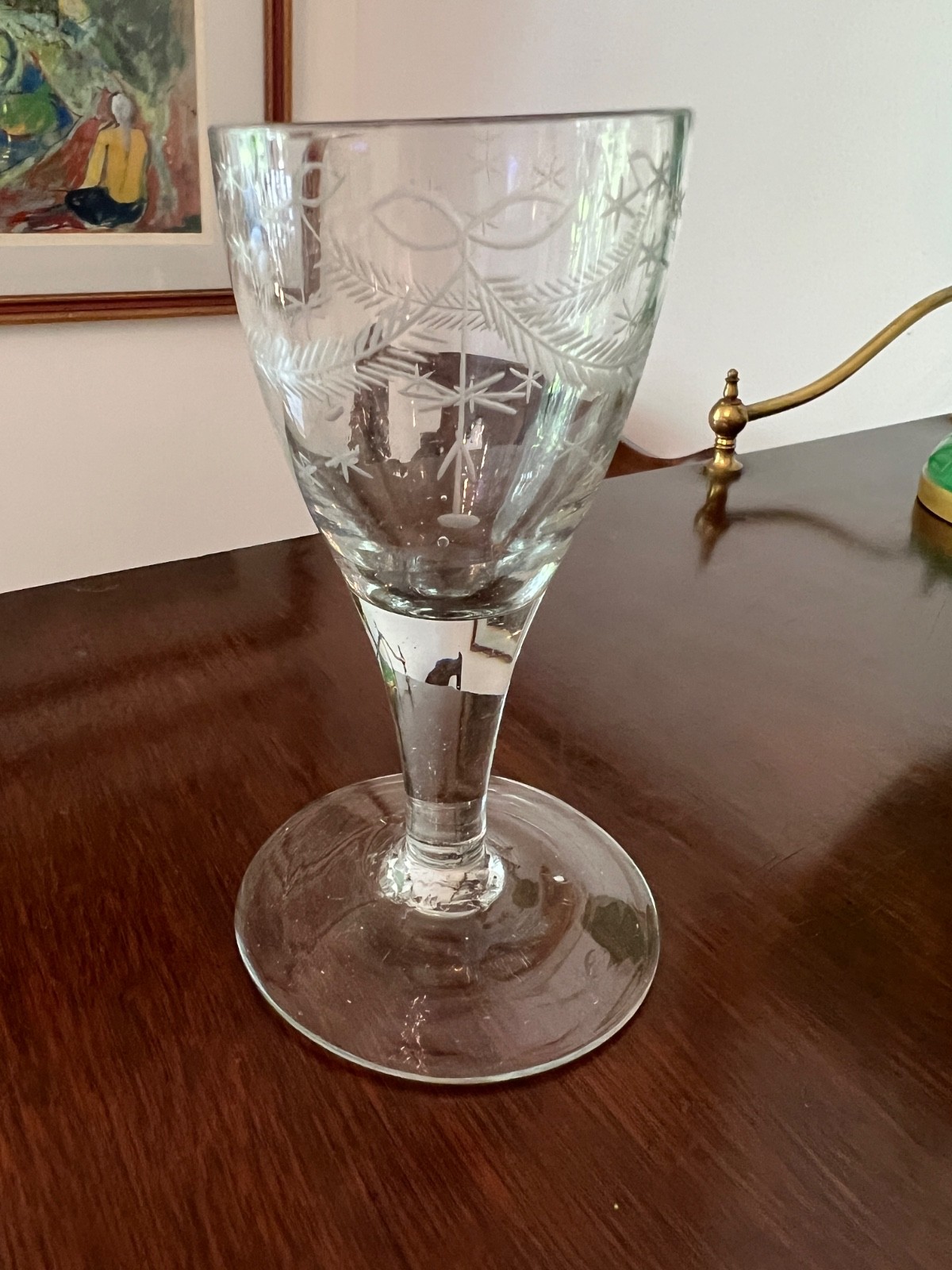 c. 1820 Irish Cut Glass Dram Glass