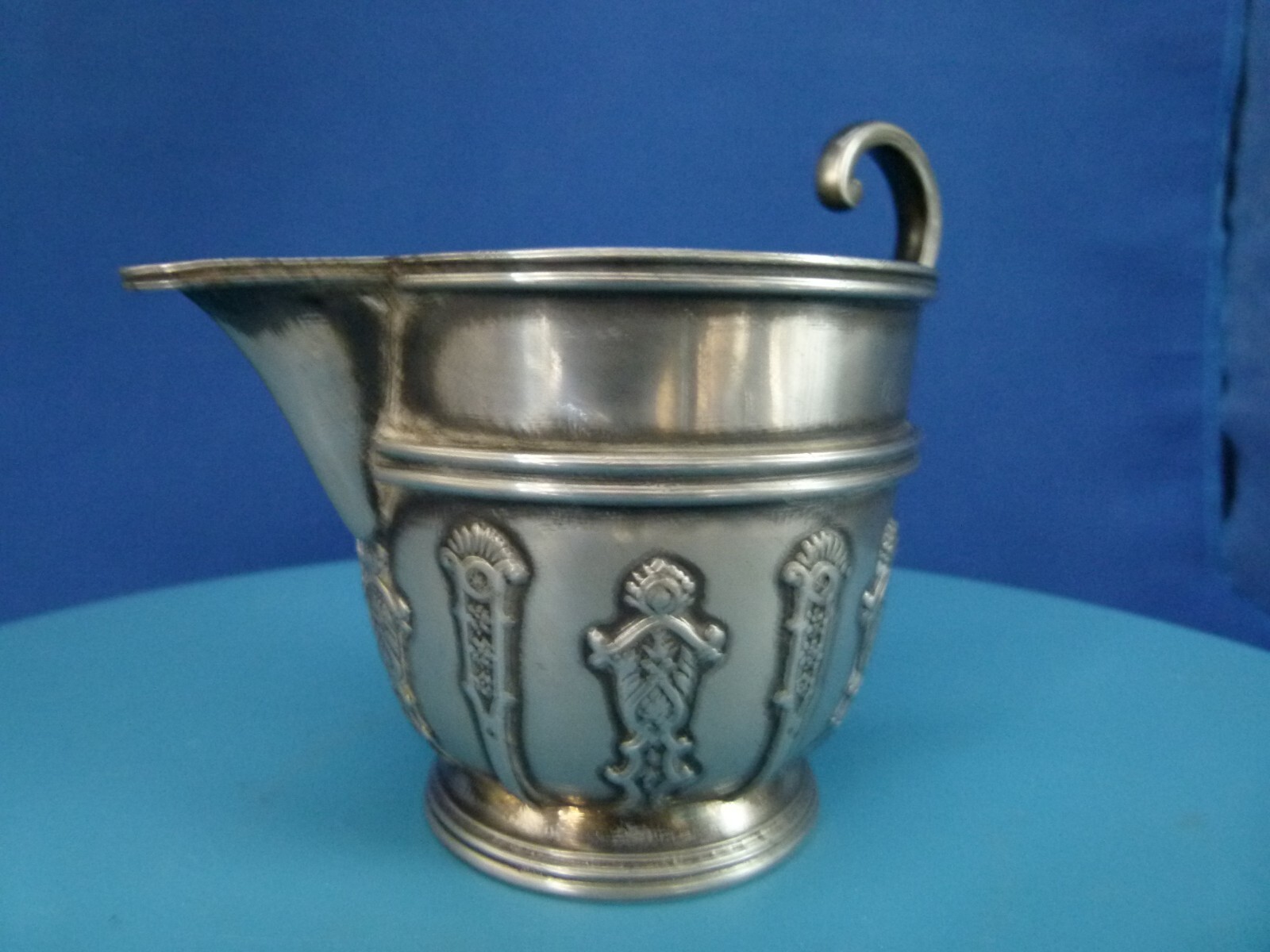 James dixon and sons epbm pewter jug no.8809 trumpet/cornet mark