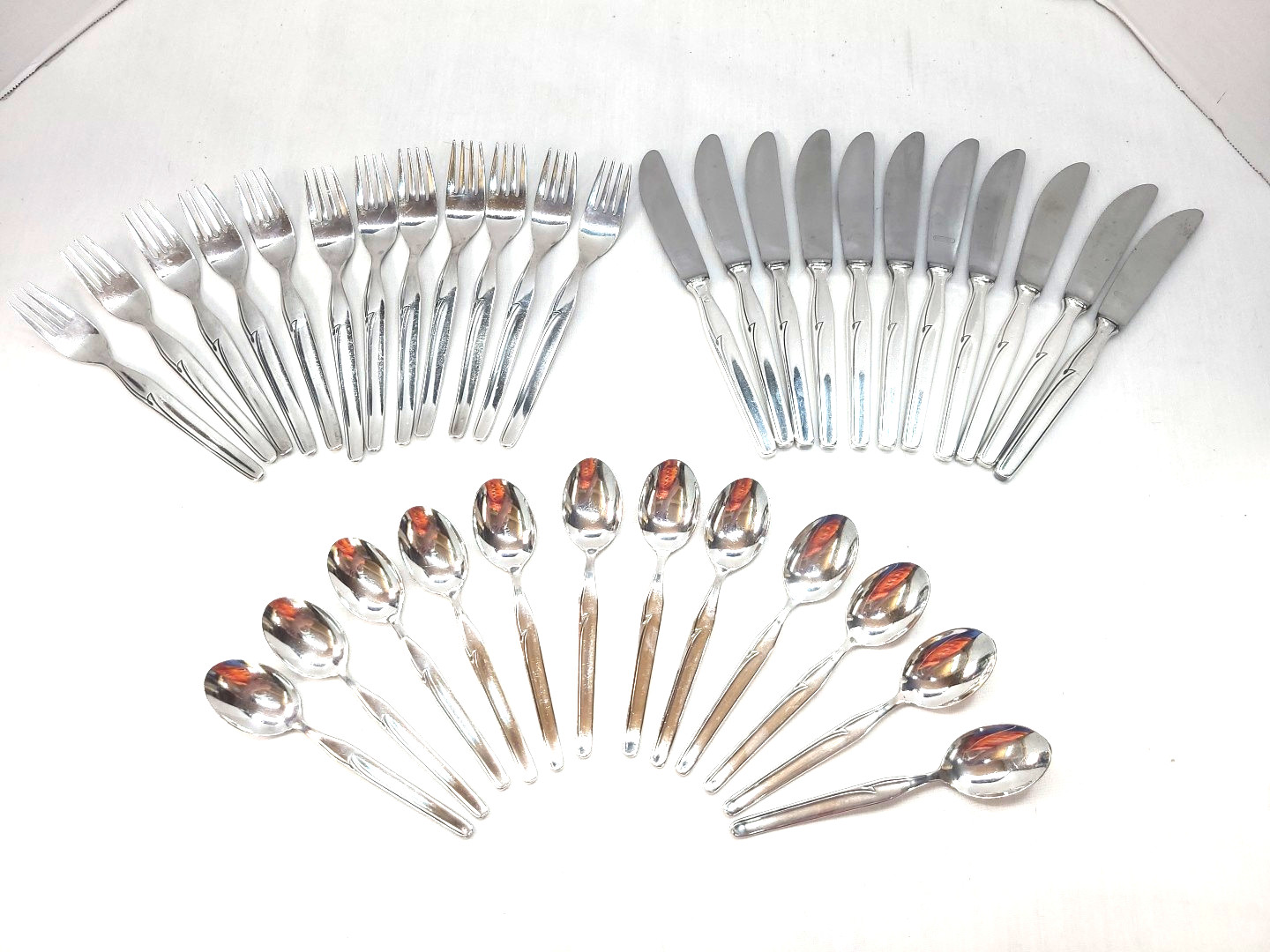 Silber Flock 90 German Silverplate Flatware 35 pcs