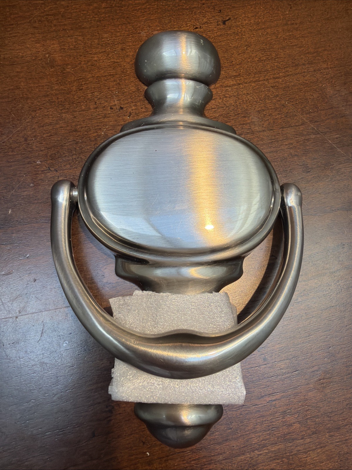 Vintage Heavy Nickel Door Knocker Brand New! 7″ X 4″ Engravable Made In Spain