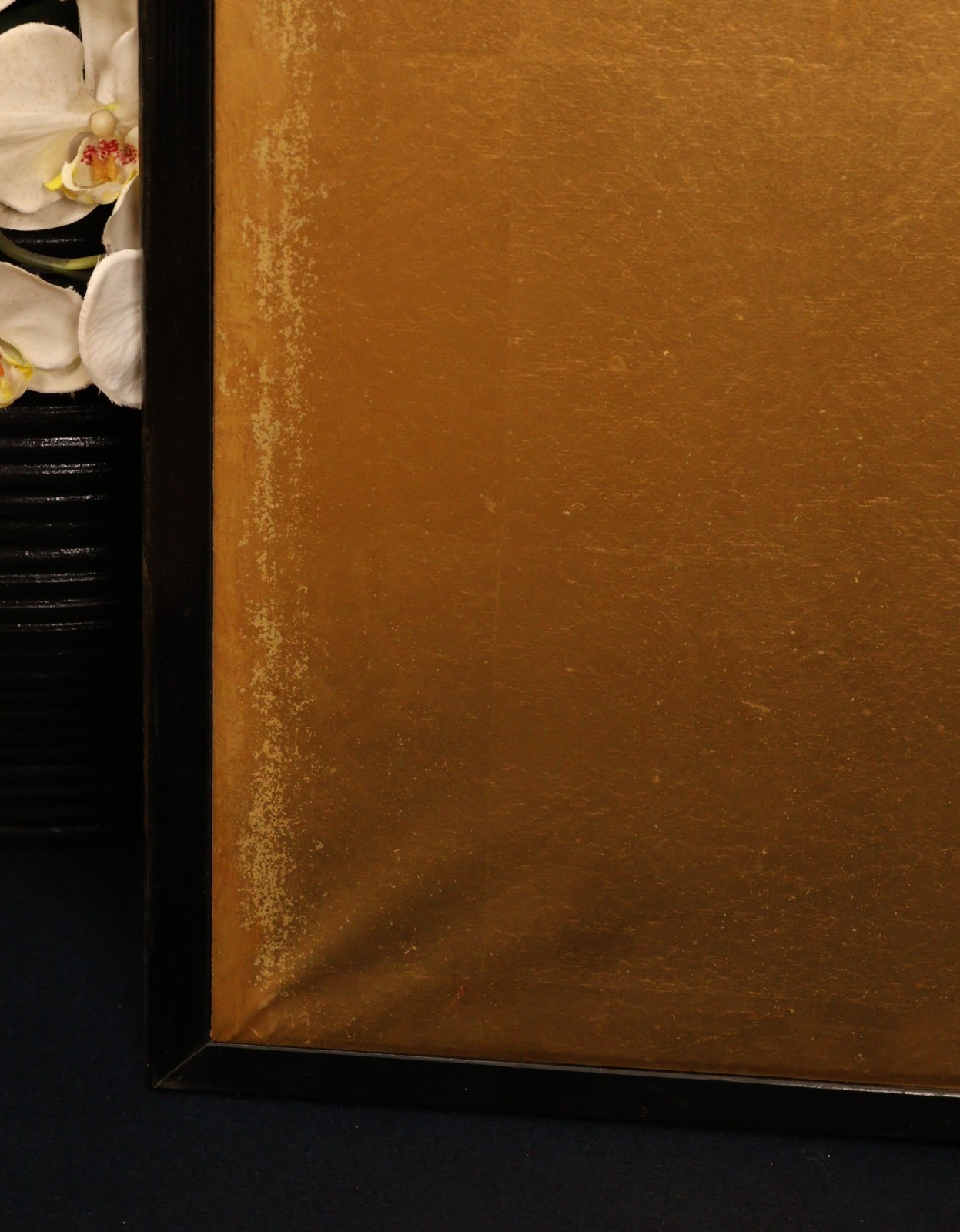 Japanese Partition Two-Panel Gold Leaf Folding Screen Decoration Byobu Interior