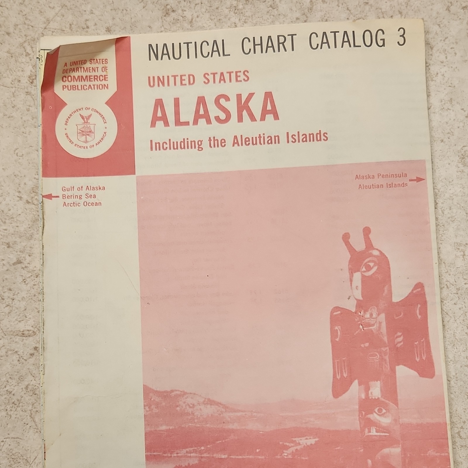 US Dept. of Commerce Nautical Chart Catalog 3: Alaska & Aleutian Islands