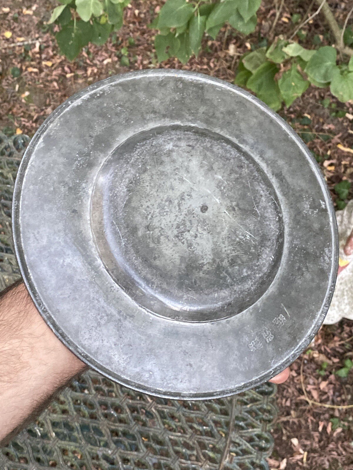 Large Winged Pewter Plate Called ‘À La Cardinal’ & Heraldry & Coat Of Arms