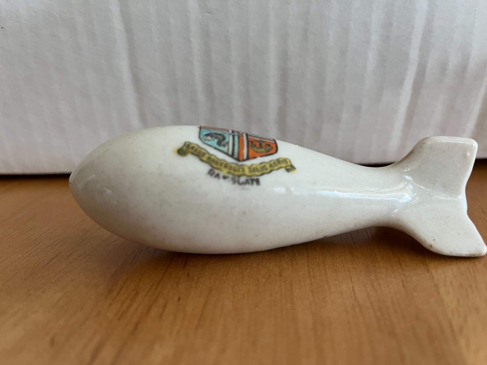 Arcadian china model of British aerial torpedo