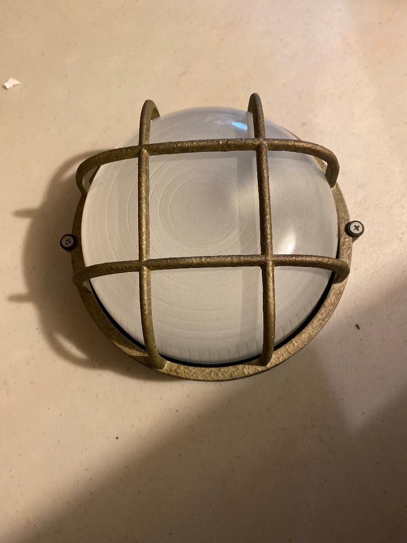 Nautical 7.5 inch round bulkhead light
