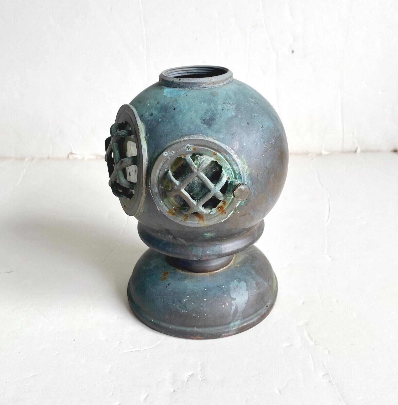 Vintage 6″ Brass Diving Divers Helmet Deep Sea Ocean Naval Nautical Desk Decor