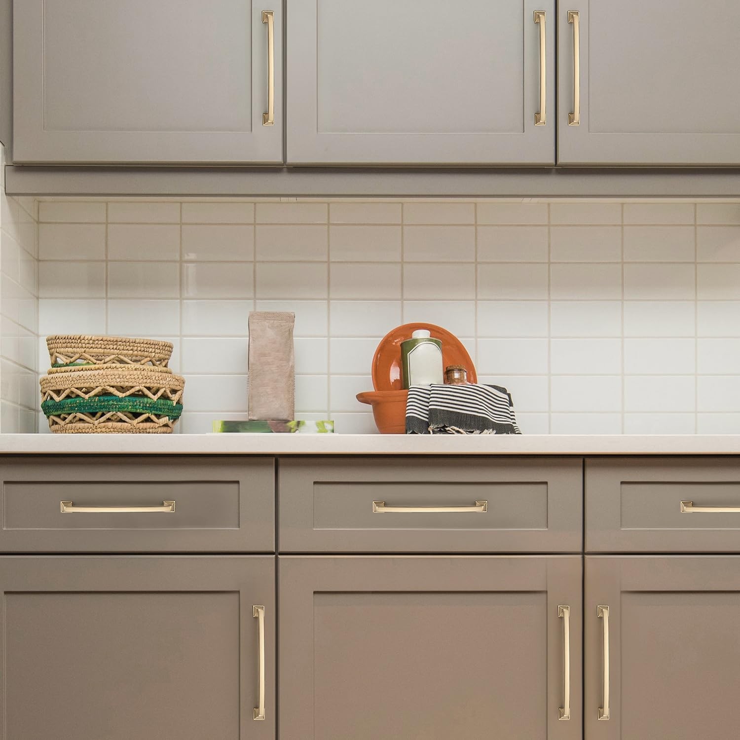 Ravinte 30 Pack Solid 7-1/2 Square Foot Arch Pulls Kitchen Cabinet Handles